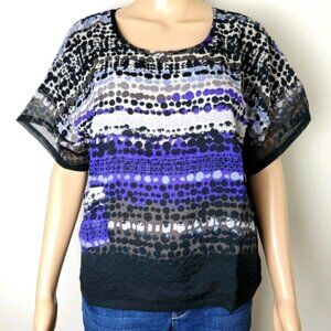 REVOLVE New Line & Dot Patterned Top S
